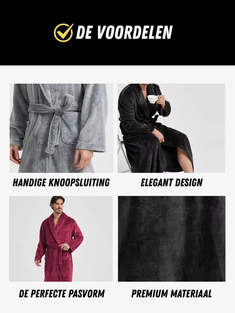 Premium Badjas, Luxe Kamerjas voor Heren, Voordelen