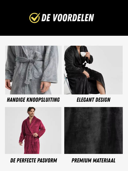 Premium Badjas, Luxe Kamerjas voor Heren, Voordelen