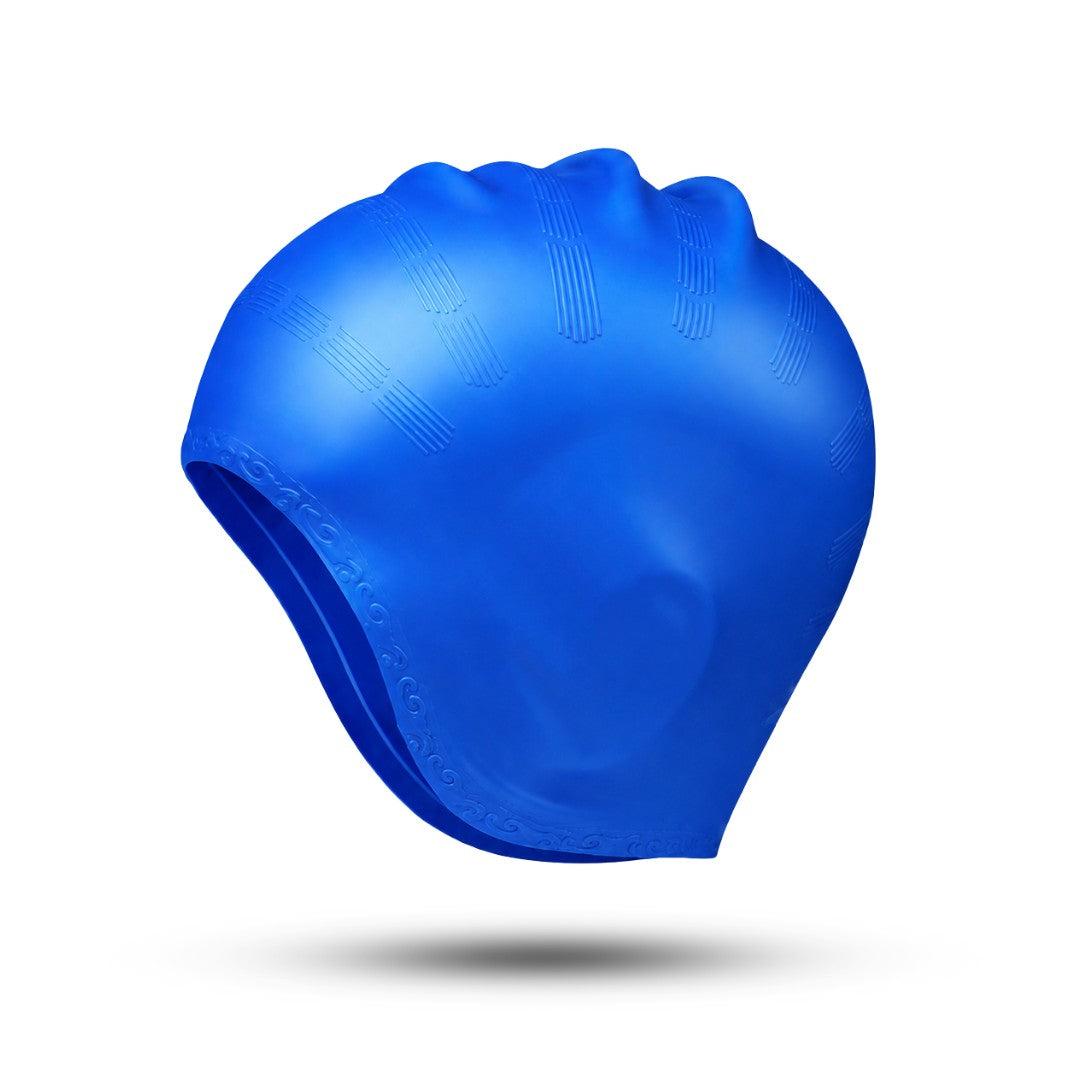 Premium Badmuts, Comfortabele Siliconen Zwemmuts, Royal Blue
