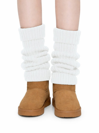 Premium Beenwarmers, Zachte Scheenverwarmers, Frost White