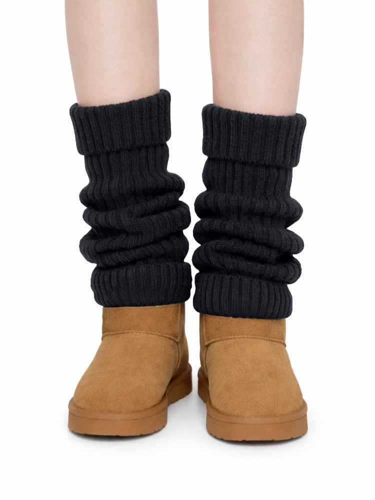 Premium Beenwarmers, Zachte Scheenverwarmers, Midnight Black