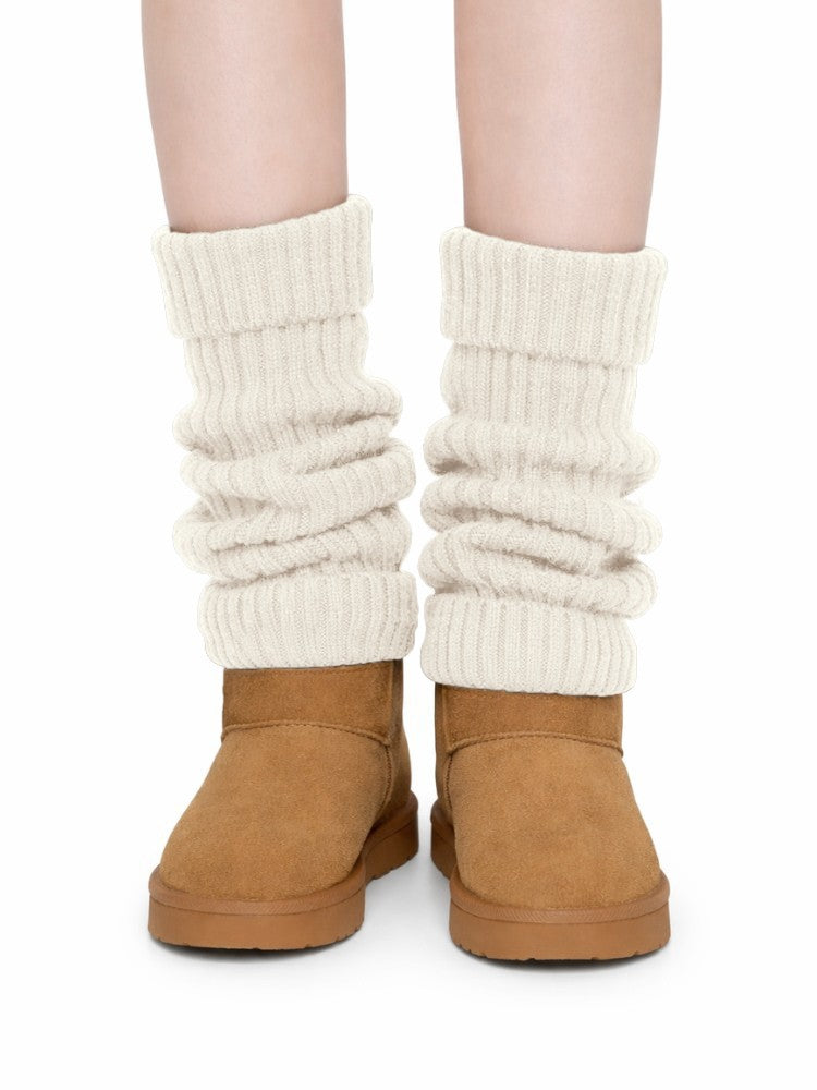 Premium Beenwarmers, Zachte Scheenverwarmers, Off White