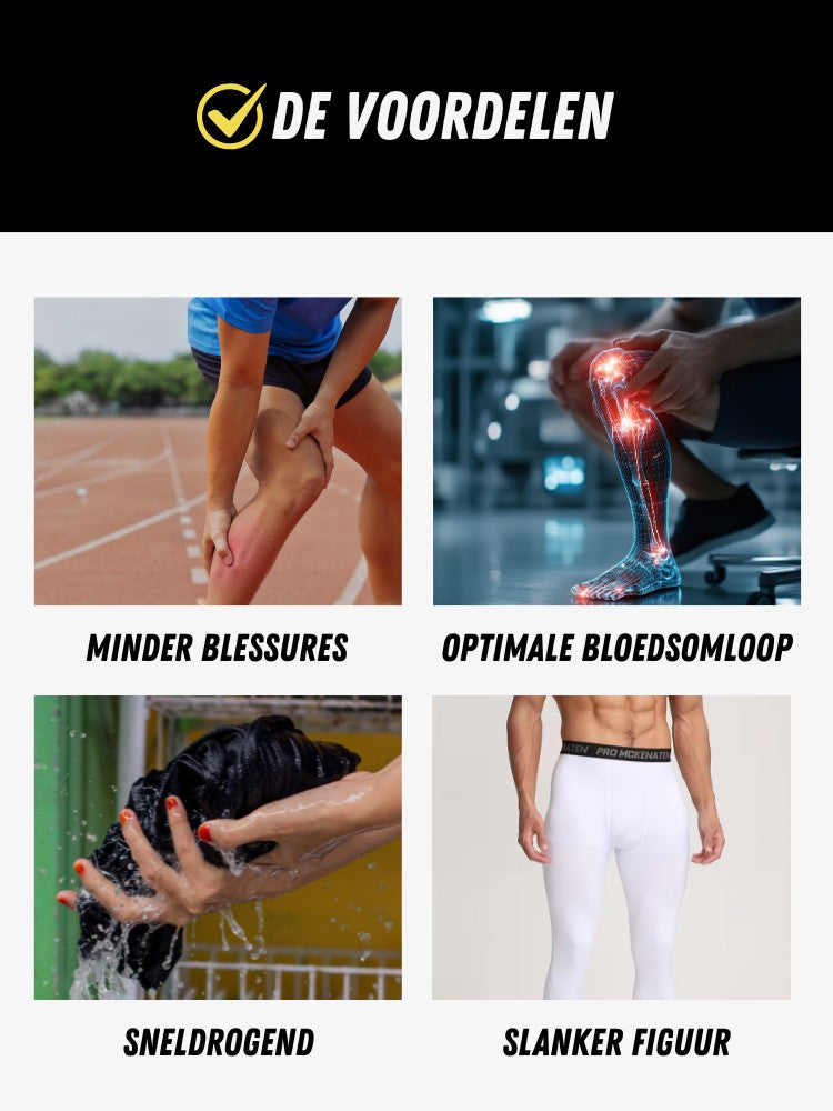 Premium Compressie Broek Lang - Corrigerende Sportbroek