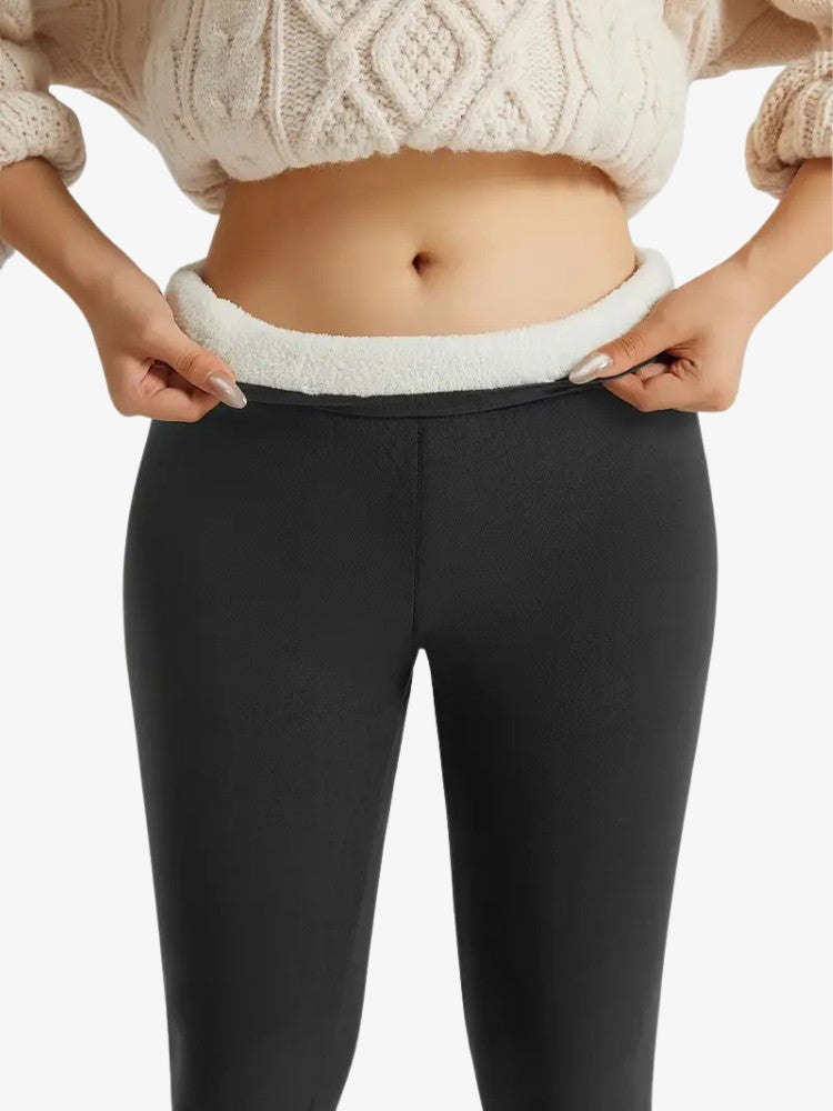 Premium Fleece Legging, Extra Warme Sportlegging, Ash Grey
