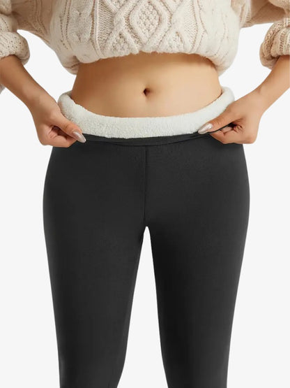 Premium Fleece Legging, Extra Warme Sportlegging, Ash Grey