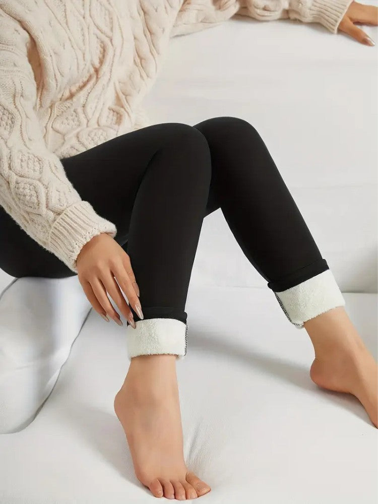 Premium Fleece Legging, Extra Warme Sportlegging, Detail 2