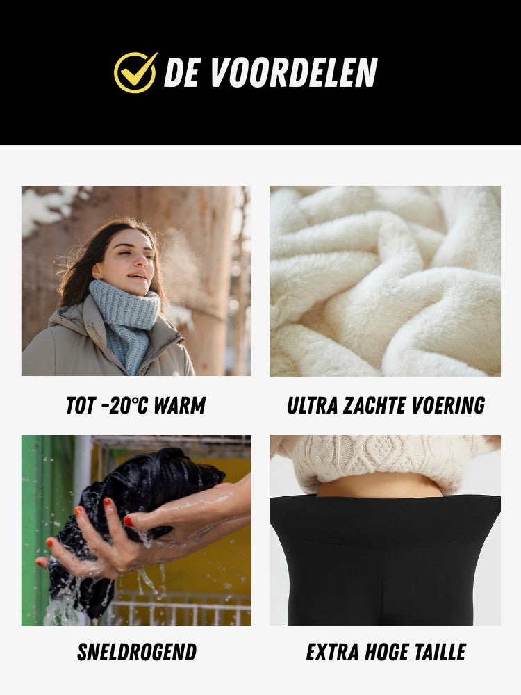 Premium Fleece Legging, Extra Warme Sportlegging, Voordelen