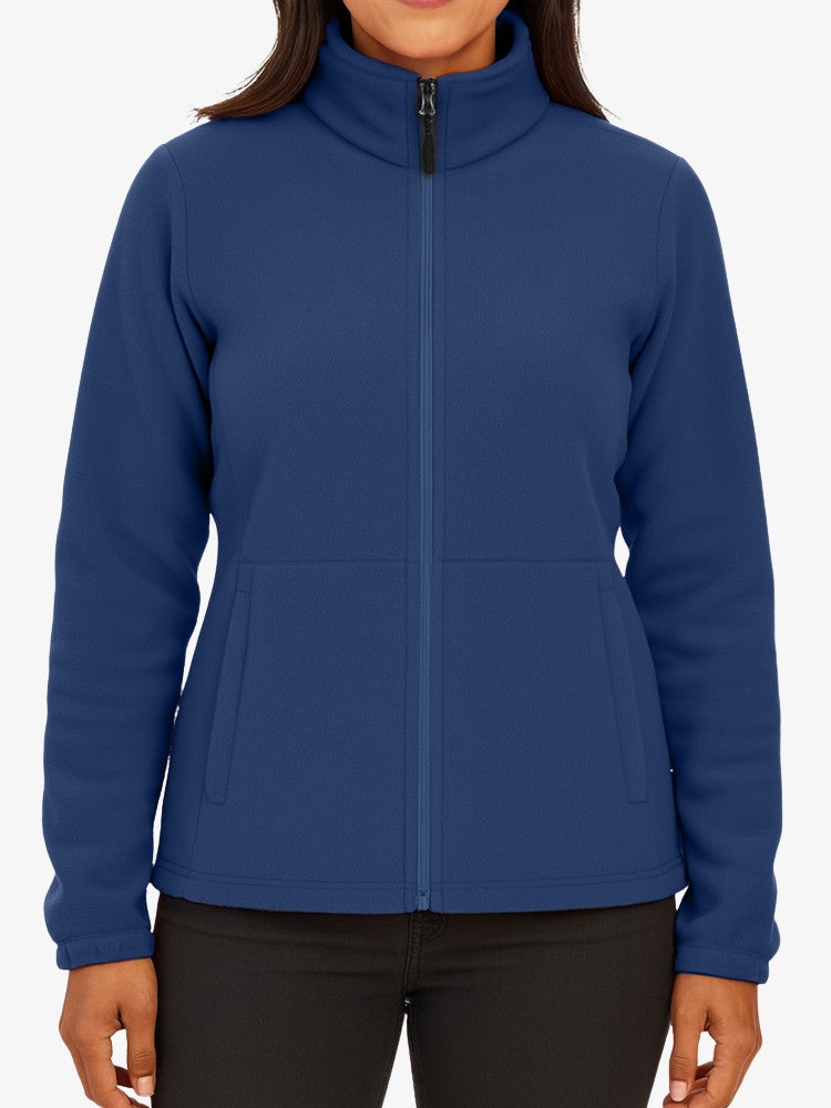 Premium Fleece Vest Dames, Warm Fleece Jack, Navy Blue