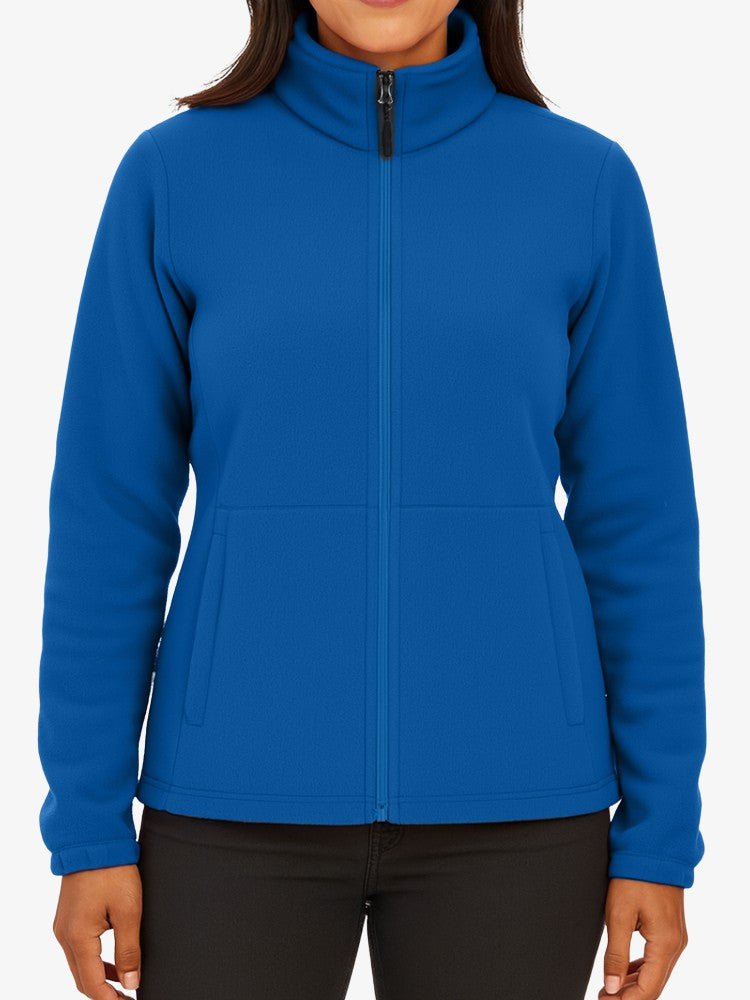 Premium Fleece Vest Dames, Warm Fleece Jack, Royal Blue