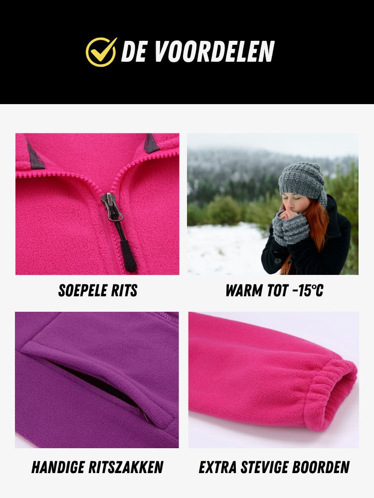 Premium Fleece Vest Dames, Warm Fleece Jack, Voordelen
