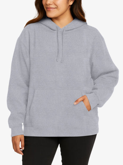 Premium Hoodie Dames, Sweater met Capuchon, Ash Grey