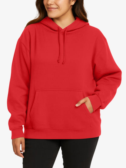 Premium Hoodie Dames, Sweater met Capuchon, Blaze Red