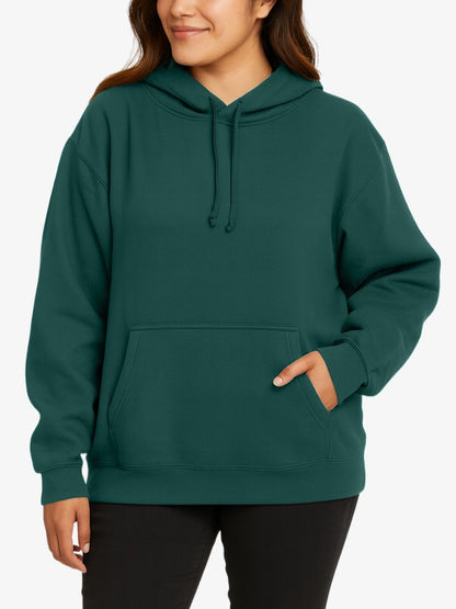 Premium Hoodie Dames, Sweater met Capuchon, Forrest Green