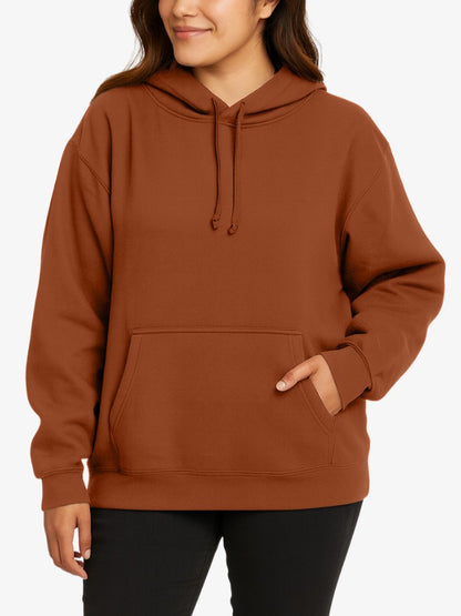 Premium Hoodie Dames, Sweater met Capuchon, Mocha Brown
