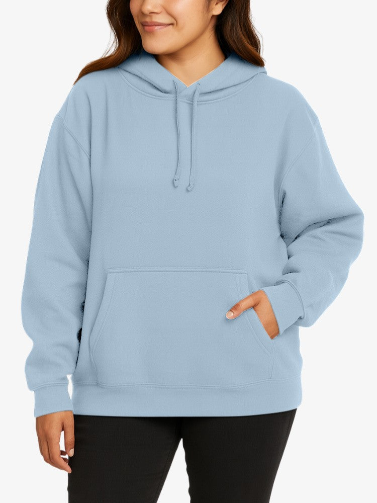 Premium Hoodie Dames, Sweater met Capuchon, Sky Blue