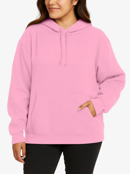 Premium Hoodie Dames, Sweater met Capuchon, Sunset Pink