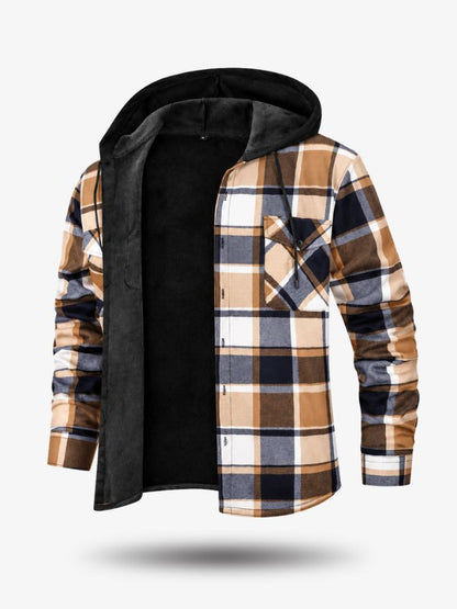Premium Houthakkersblouse, Warm Herenvest voor de Winter, Canyon Beige