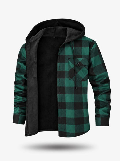 Premium Houthakkersblouse, Warm Herenvest voor de Winter, Ranger Green