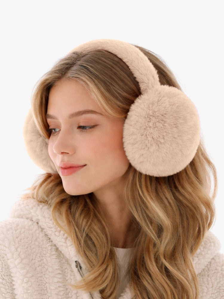 Premium Oorwarmers, Zachte Fleece Oorwarmers, Desert Beige