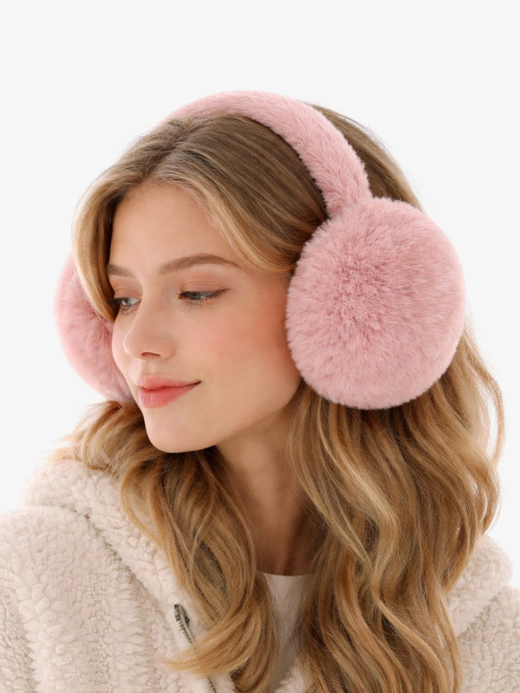 Premium Oorwarmers, Zachte Fleece Oorwarmers, Soft Pink