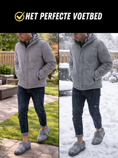 Premium Pantoffels Heren, Extra Zachte Sloffen, Voetbed