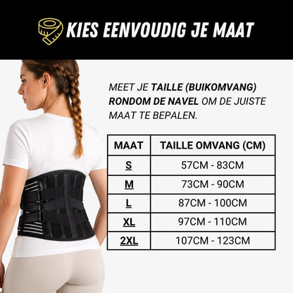 Premium Rugband Onderrug, Verstelbare Rugbrace, Maat
