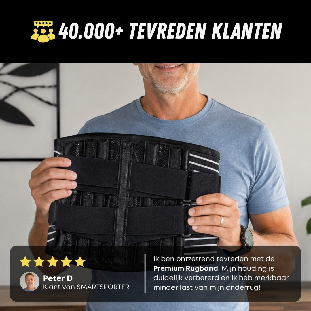Premium Rugband Onderrug, Verstelbare Rugbrace, Tevreden klanten