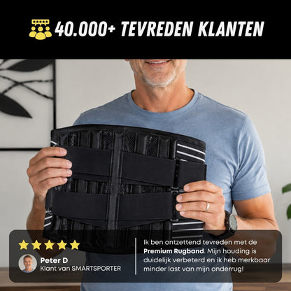 Premium Rugband Onderrug, Verstelbare Rugbrace, Tevreden klanten
