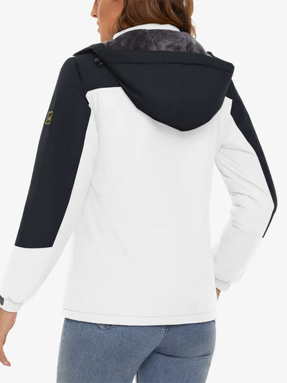 Premium Ski Jas Dames, Waterdichte Winterjas, Detail 4