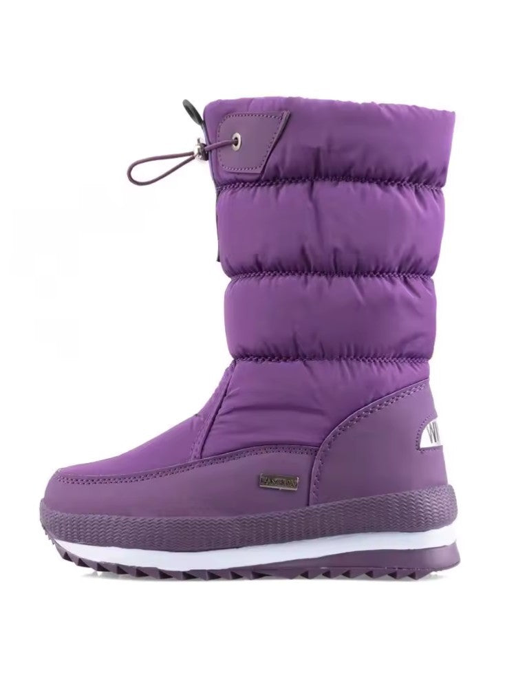 Premium Snowboots Dames, Waterdichte Snowboots, Deep Purple