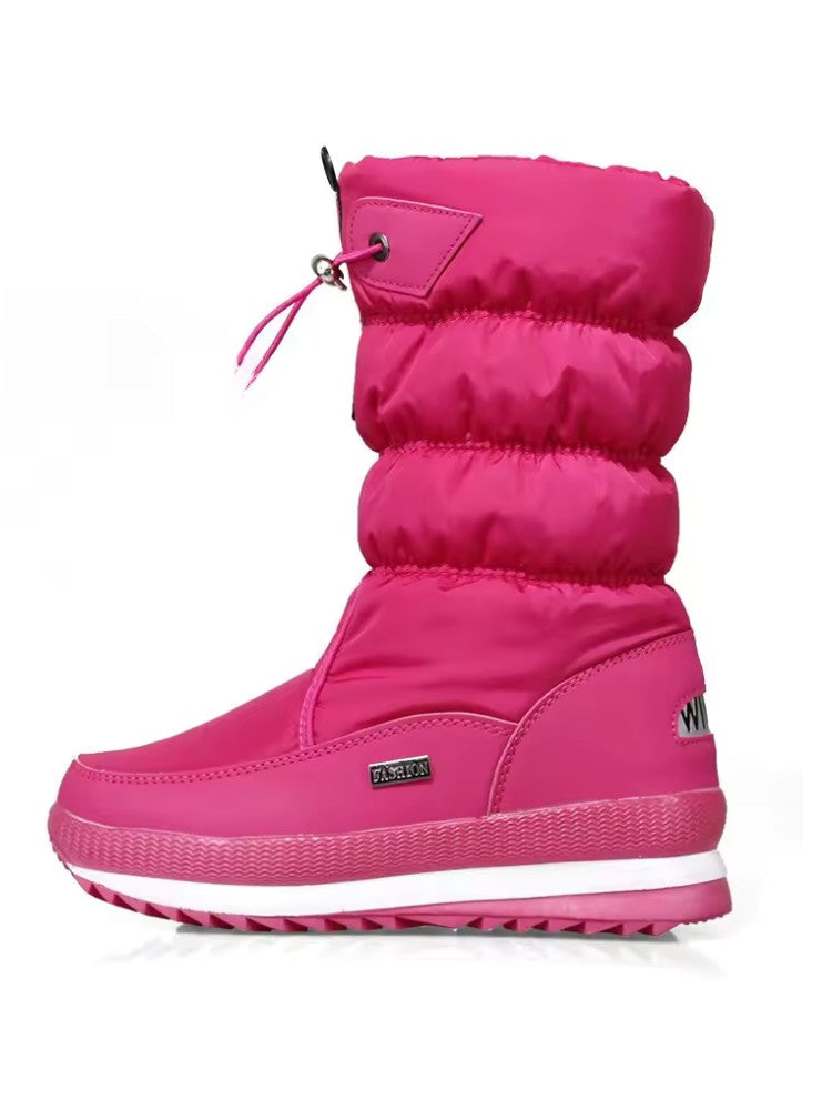 Premium Snowboots Dames, Waterdichte Snowboots, Frosted Pink