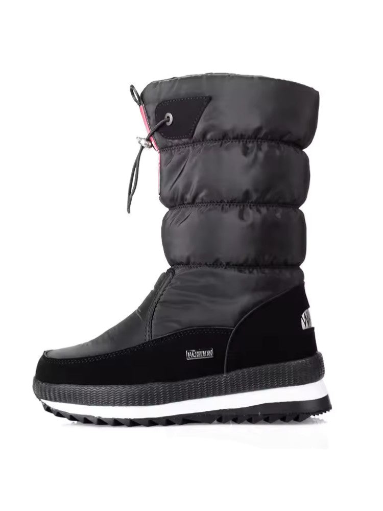 Premium Snowboots Dames, Waterdichte Snowboots, Midnight Black