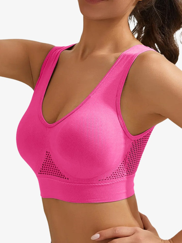 Premium Sport BH, Corrigerende Sporttop, Candy Pink