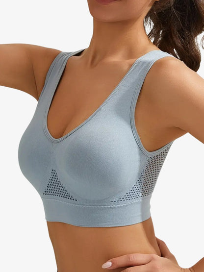 Premium Sport BH, Corrigerende Sporttop, Ice Blue