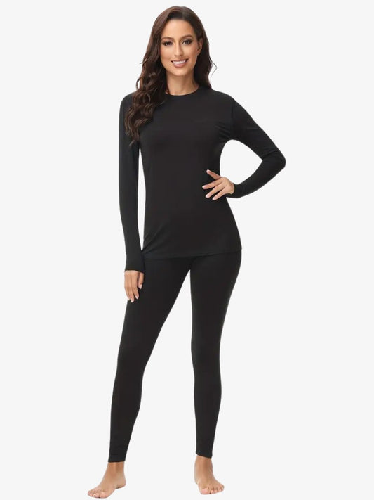 Premium Thermo Set Dames, 2 Delige Thermo Set, Midnight Black