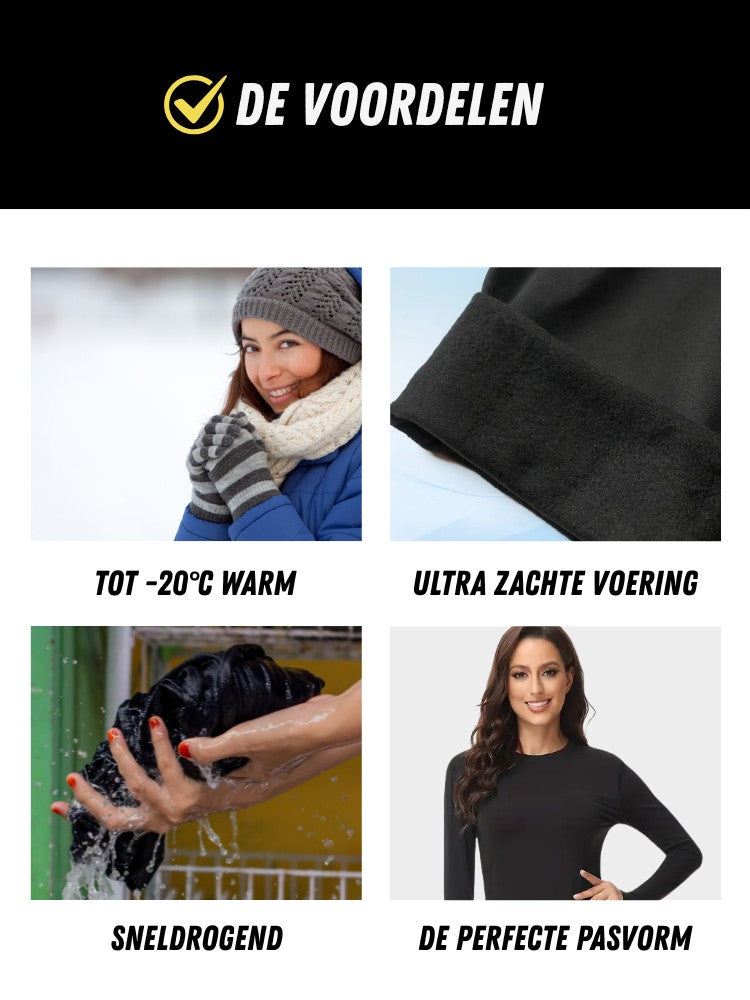 Premium Thermo Set Dames, 2 Delige Thermo Set, Voordelen