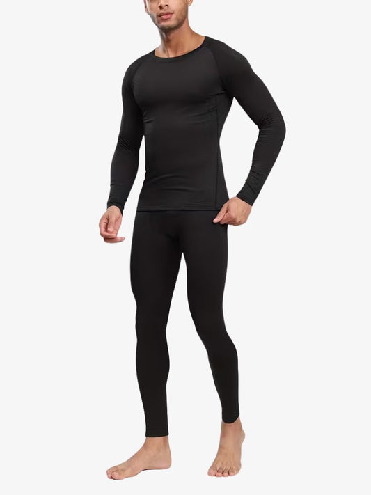 Premium Thermo Set Heren, 2 Delige Thermo Set, Midnight Black