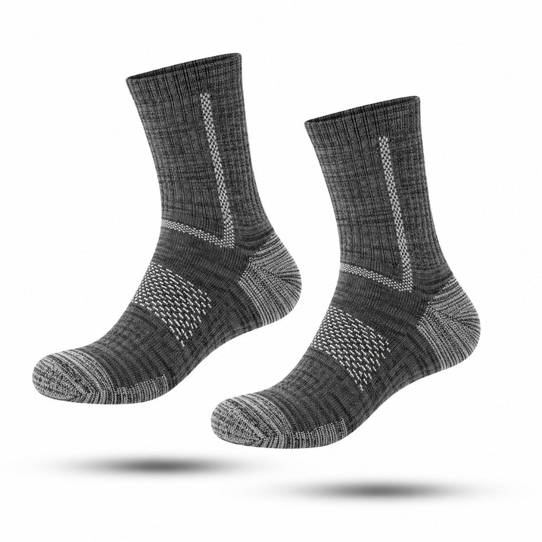 Premium Wandelsokken, Halfhoge Sportkousen, Ash Grey