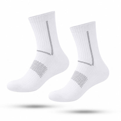Premium Wandelsokken, Halfhoge Sportkousen, Frost White