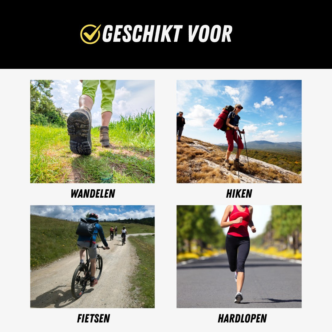 Premium Wandelsokken, Halfhoge Sportkousen, Geschikt voor