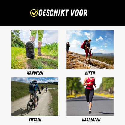 Premium Wandelsokken, Halfhoge Sportkousen, Geschikt voor