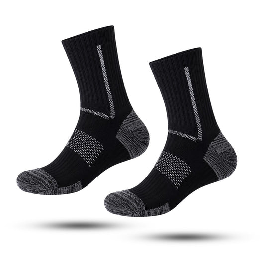 Premium Wandelsokken, Halfhoge Sportkousen, Midnight Black