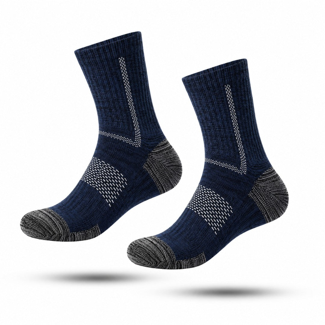 Premium Wandelsokken, Halfhoge Sportkousen, Navy Blue