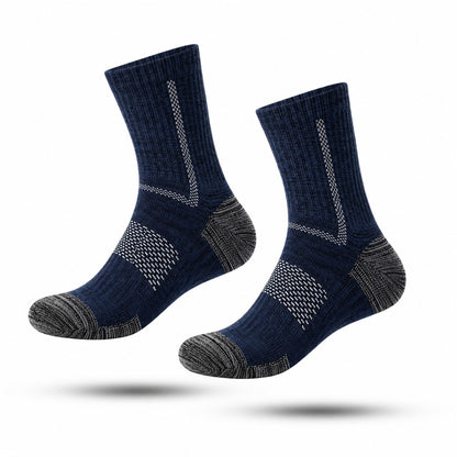 Premium Wandelsokken, Halfhoge Sportkousen, Navy Blue