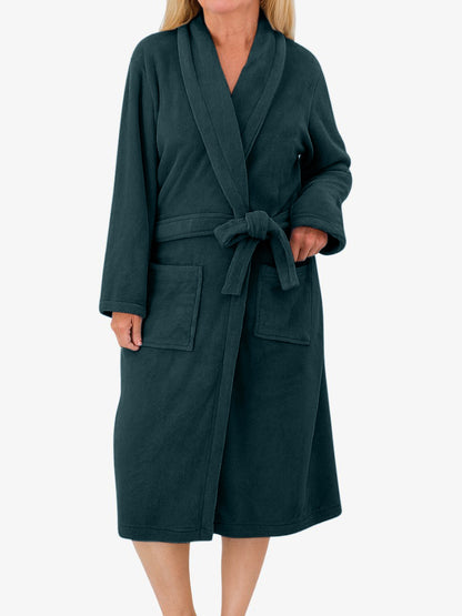 Premium Badjas, Luxe Kamerjas voor Dames, Emerald Green