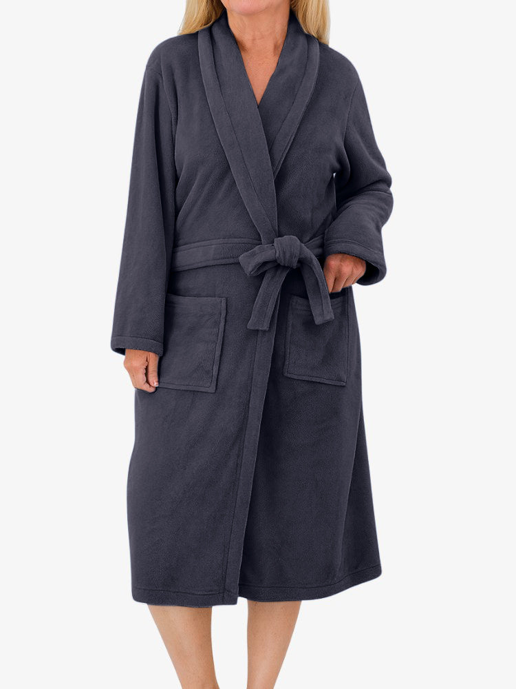 Premium Badjas, Luxe Kamerjas voor Dames, Midnight Black