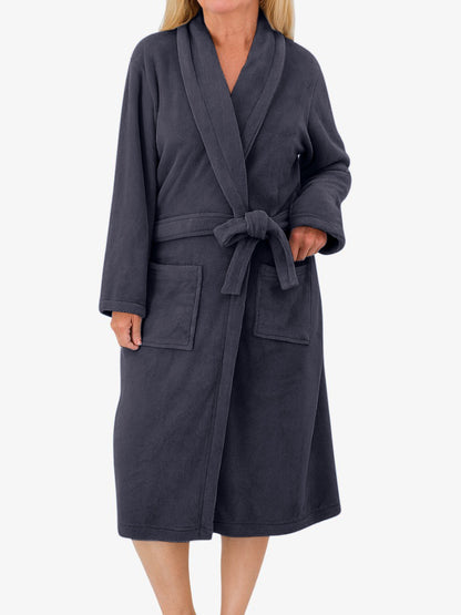 Premium Badjas, Luxe Kamerjas voor Dames, Midnight Black