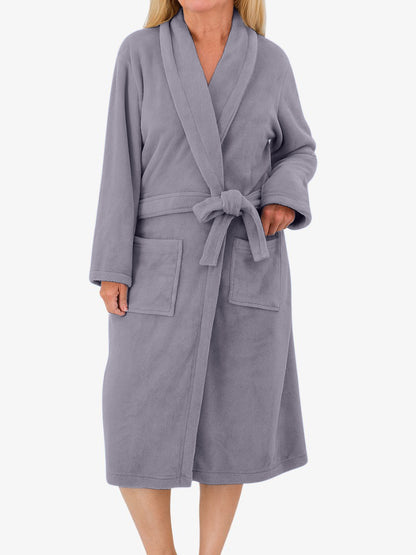 Premium Badjas, Luxe Kamerjas voor Dames, Platinum Grey