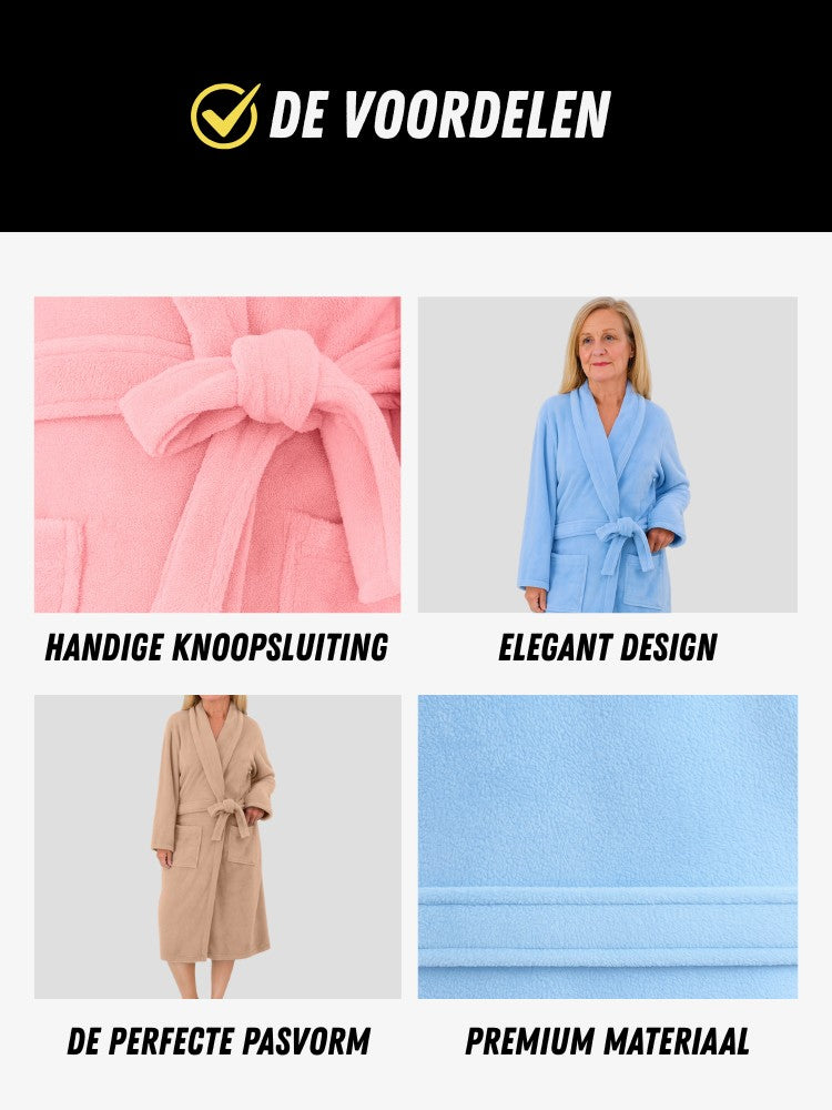 Premium Badjas, Luxe Kamerjas voor Dames, Voordelen