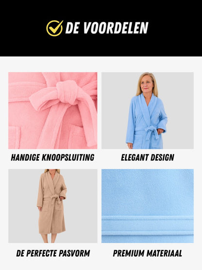 Premium Badjas, Luxe Kamerjas voor Dames, Voordelen